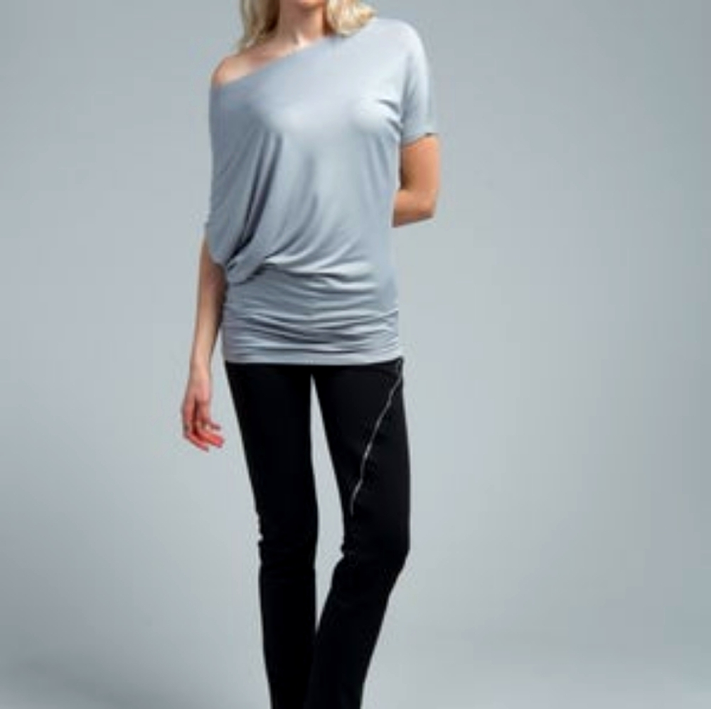 Boutique off the shoulder tunic blouse